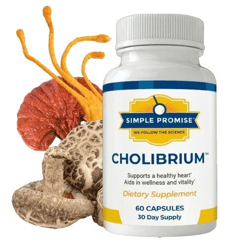 Cholibrium™ 10 mushroom blend for daily heart cholesterol and circulation support